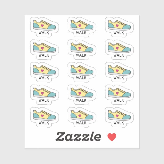 Walk Reminder Bujo Planner Journaling Klistermärken (Ark)