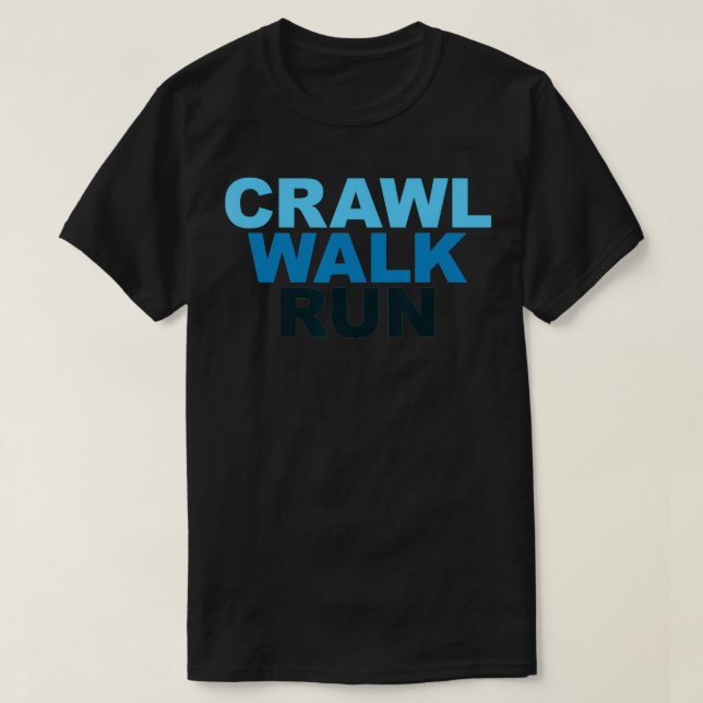 Walk Springa Sports Marathon Springer T Shirt (Design framsida)