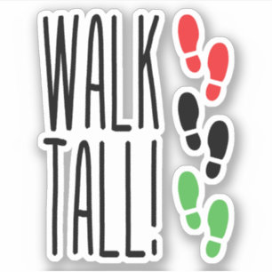 Walk Tall Klistermärken