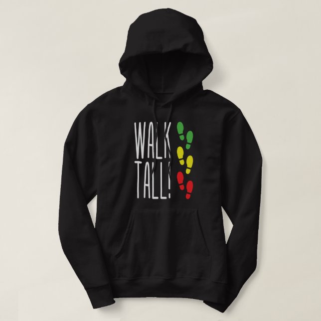 Walk Tall Tröja Med Luva (Design framsida)
