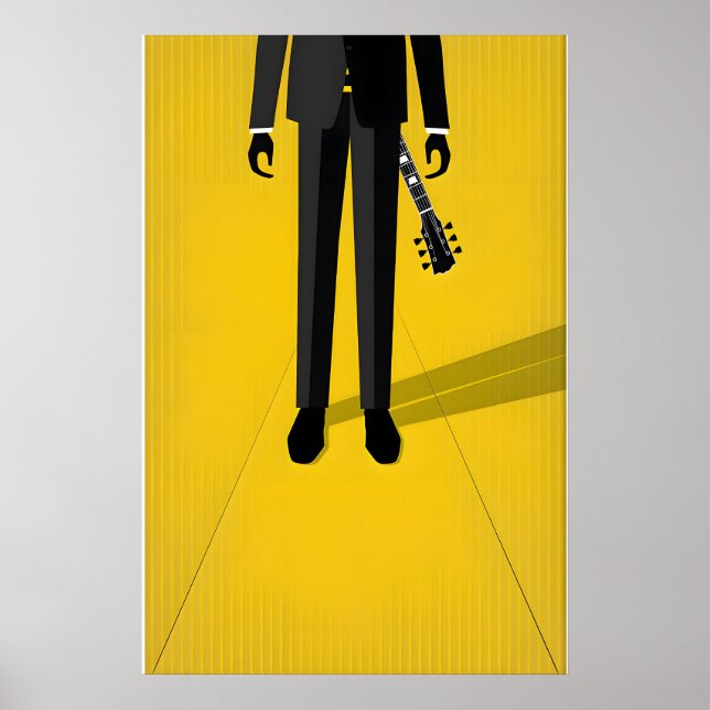 Walk the Line Inspirerad Originaldesign - Endast t Poster (Framsidan)