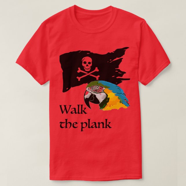 Walk the plank t shirt (Design framsida)