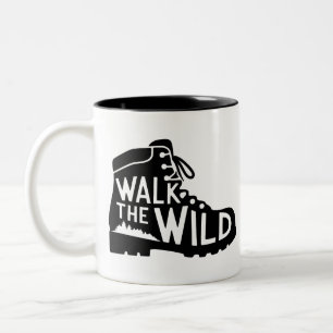 Walk the Wild Vandrarskostekonst Två-Tonad Mugg