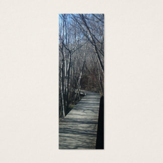 Walk Väg Nature Bookmark Litet Visitkort