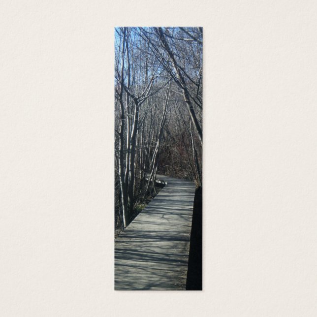 Walk Väg Nature Bookmark Litet Visitkort (Framsidan)