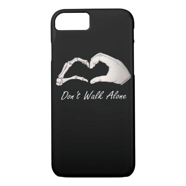 Walk - White Classic - Skeleton Händer Hearts Case-Mate iPhone Skal (Baksida)