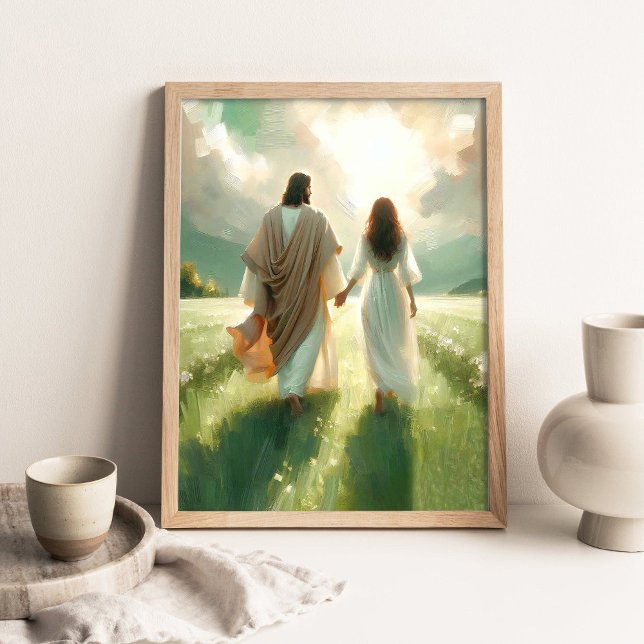 Walk With Me Jesus _ Christian Wall Art _ Jesus Wa Poster (Skapare uppladdad)