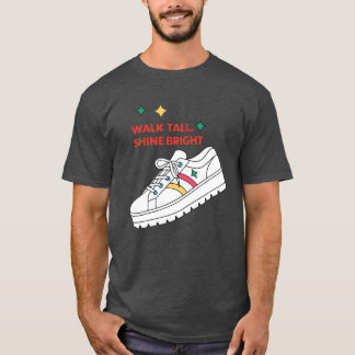 Walkall Shine Bright plattforms sko 70-tals vän T Shirt