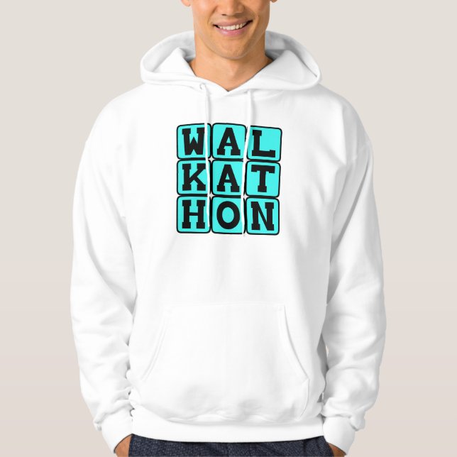 Walkathon, välgörenhetsvandring hoodie (Framsida)
