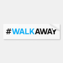 #WalkAway bildekal (anpassadefärg)