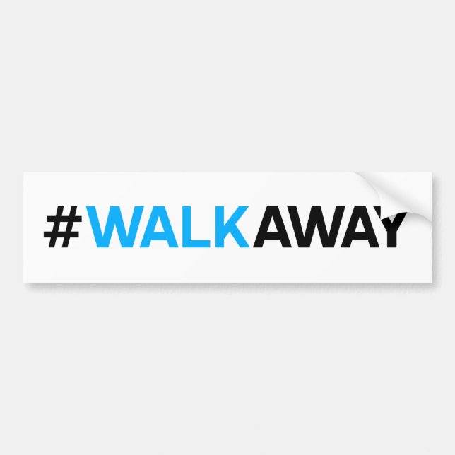 #WalkAway bildekal (anpassadefärg) (Framsidan)