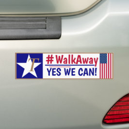 #Walkaway JES VI KAN! Bildekal