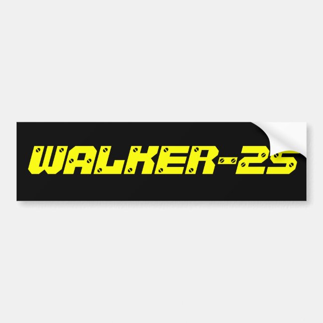 WALKER-25 Bildäckslapp Bildekal (Framsidan)
