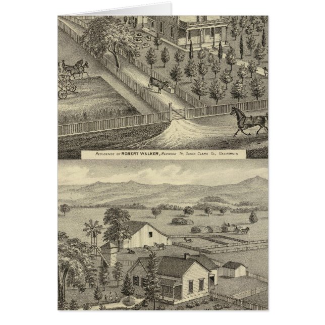 Walker, Boll-bostad Hälsningskort (Framsidan)