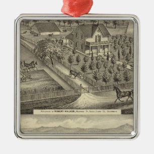 Walker, bostad i Boll Julgransprydnad Metall