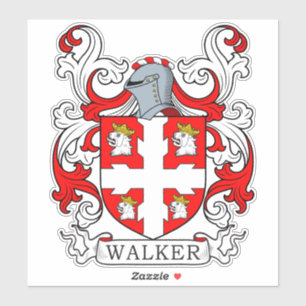 Walker Family Crest Klistermärken