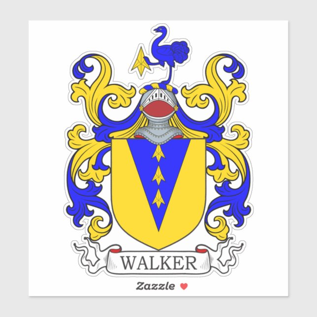 Walker Family Crest Klistermärken (Ark)