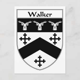 Walker Jackar om Arm/Family Crest Vykort
