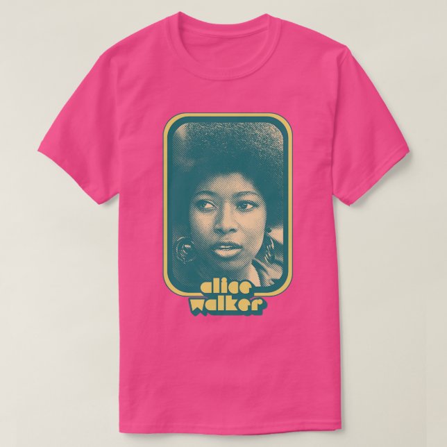 Walker Retro Stil Feminist Icon T Shirt (Design framsida)