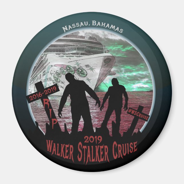 Walker Stalker Cruise 2019 Magnet (Framsidan)