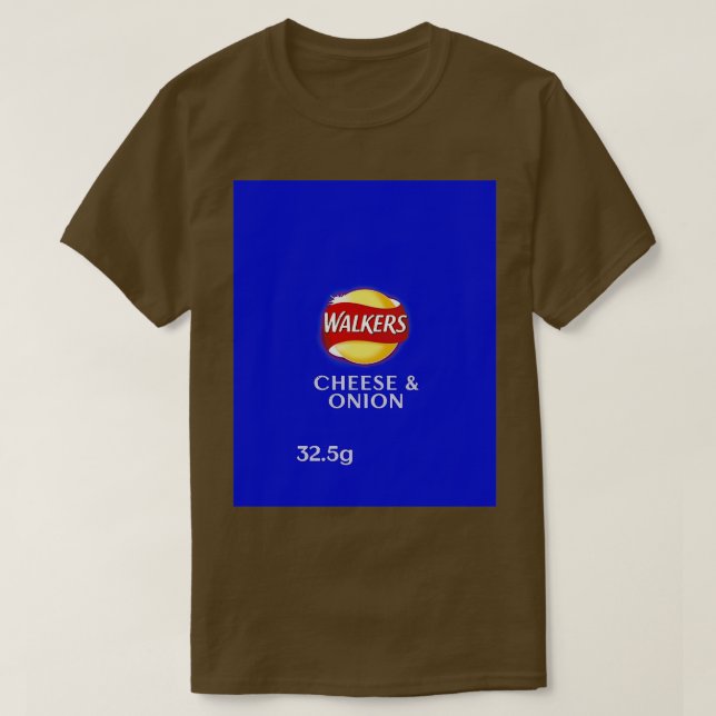 Walkers Cheese Onion Crisps design  T Shirt (Design framsida)