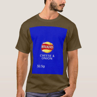 Walkers Cheese Onion Crisps design T Shirt