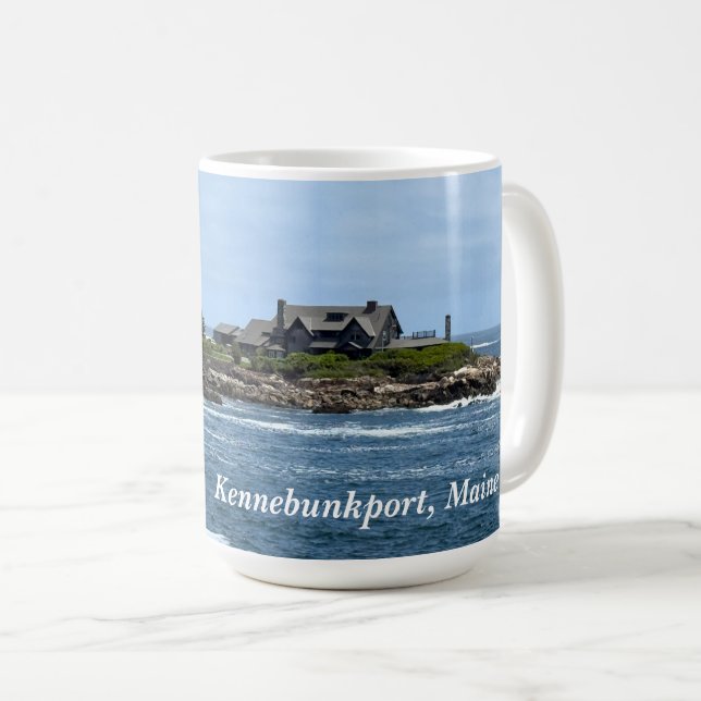 Walkers Point i Kennebunkport Maine Kaffemugg (Framsida höger)