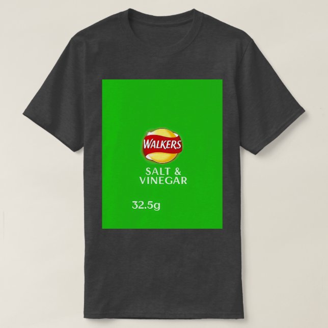Walkers Salt Vinegar Crisps design  T Shirt (Design framsida)