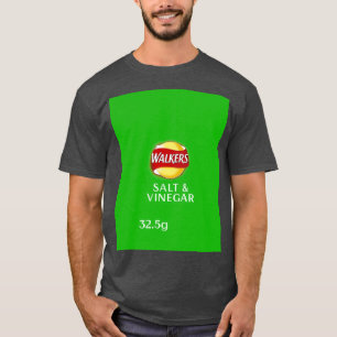 Walkers Salt Vinegar Crisps design  T Shirt