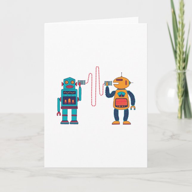 Walkie talkie robots kort (Framsida)