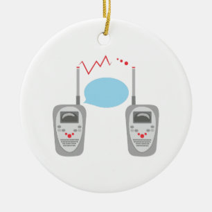 Walkie Talkies Julgransprydnad Keramik