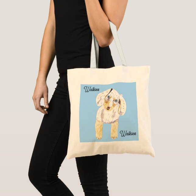 Walkies Cute hund Tygkasse (Framsida (produkt))