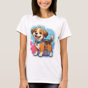 Walkies Time T-Shirt - Roligt Hund Walking Tee