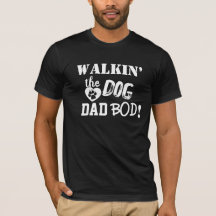 Walkin" Hund Bod Roligt T-Shirt