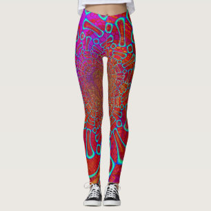 Walkin' på Sol Shine Psychedelic 3D Leggings