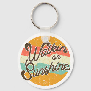 Walkin på Sunshine Retro Nyckelring