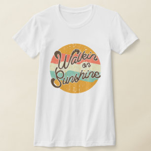 Walkin på Sunshine Retro T Shirt