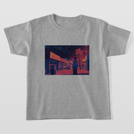 walking at night lofi style t shirt