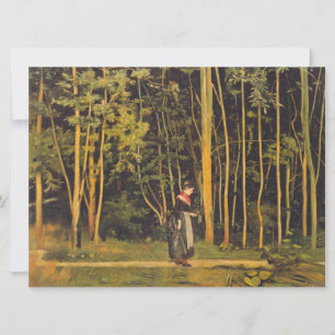 Walking at the Forest Kant (av Ferdinand Hodler) Kort