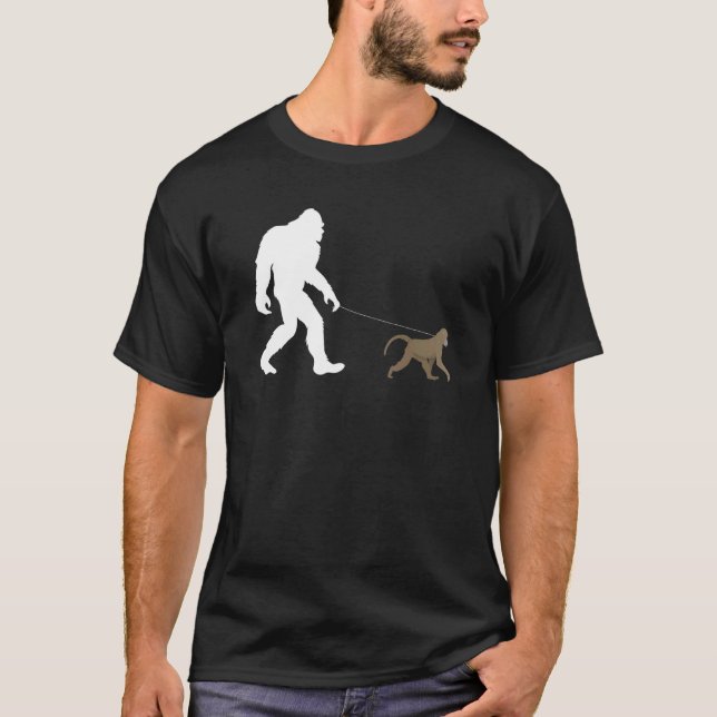 Walking Baboon T Shirt (Framsida)