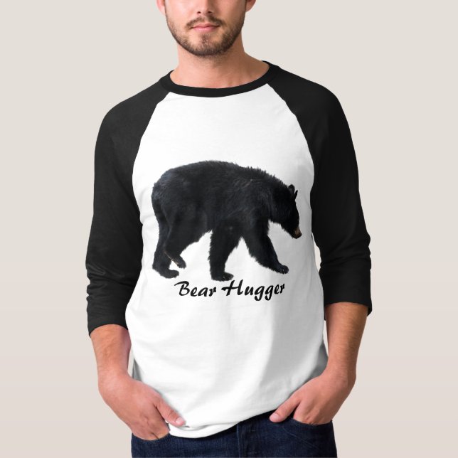 Walking Black Bear Animal Lover Shirt T-shirt (Framsida)