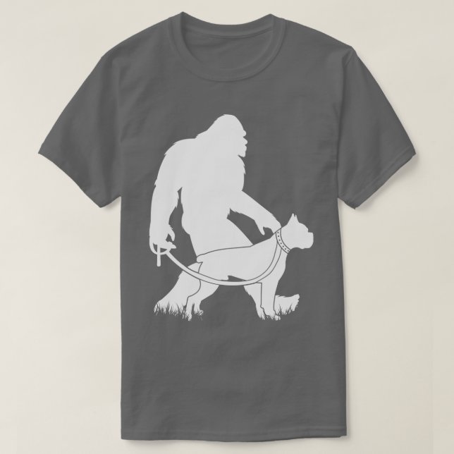Walking Boxer Hund 1 T Shirt (Design framsida)