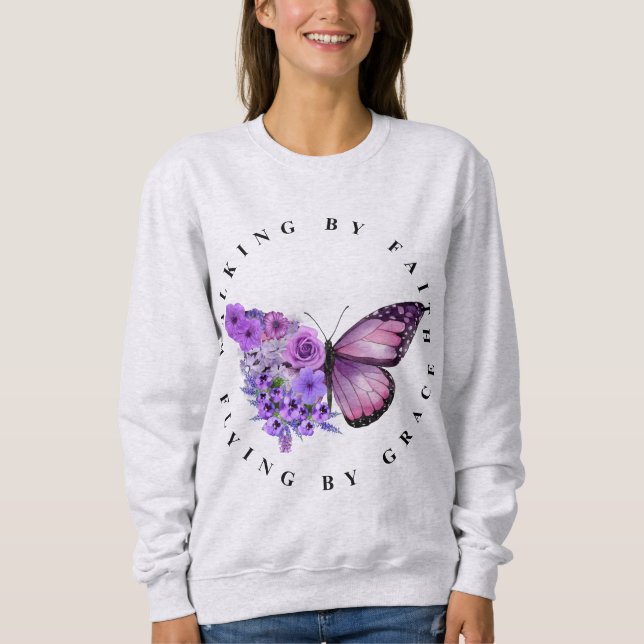 Walking by faith t shirt (Framsida)