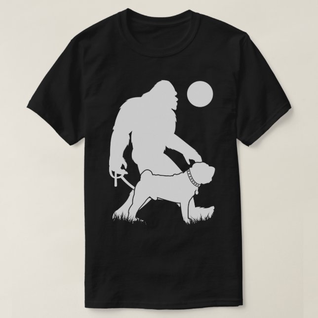 Walking Chinese Shar Pei hund T Shirt (Design framsida)