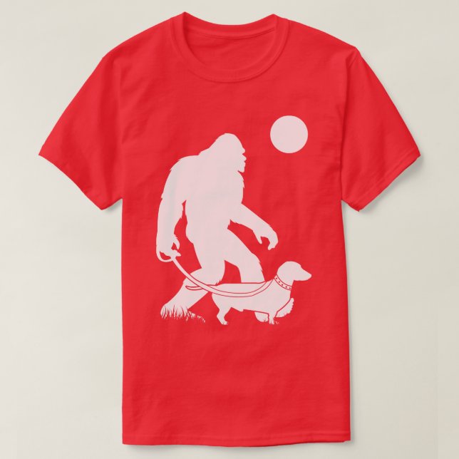 Walking Dachshund 3 T Shirt (Design framsida)