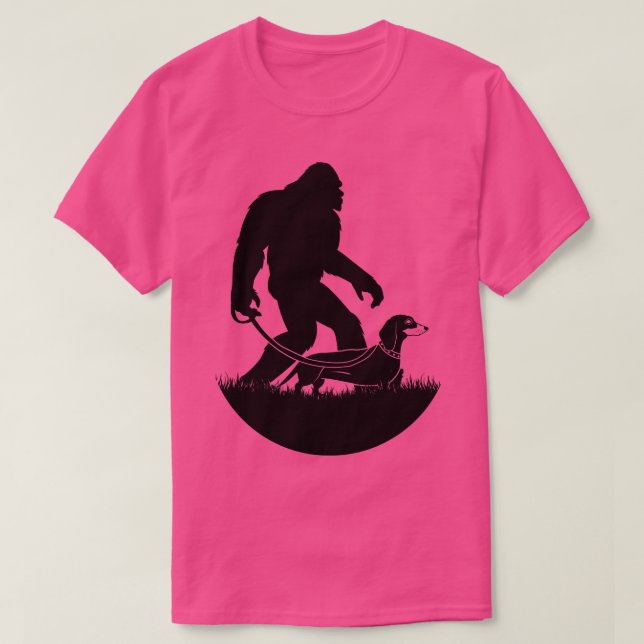 Walking Dachshund T Shirt (Design framsida)