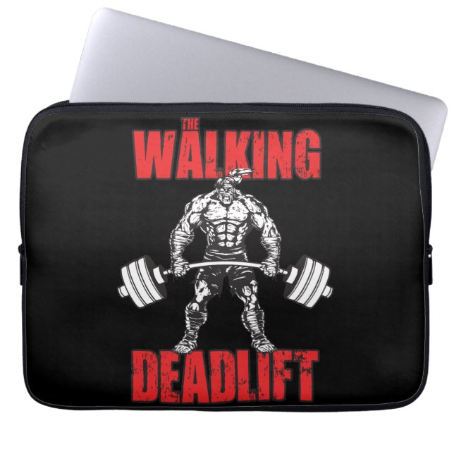 Walking Deadlift - Zombie Workout Laptop Fodral (Framsidan)