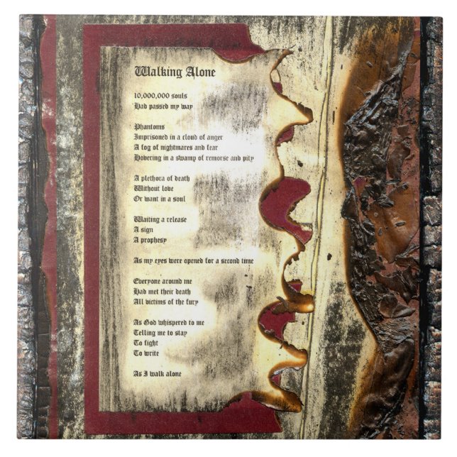 Walking Ensam Kakelplatta (Framsidan)