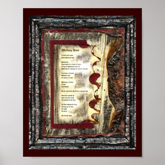 Walking Ensam Poster (Framsidan)