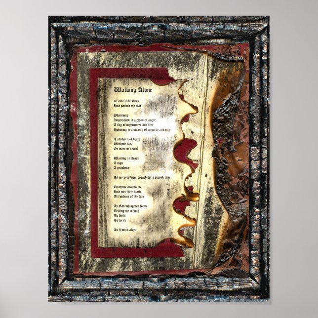 Walking Ensam Poster (Framsidan)